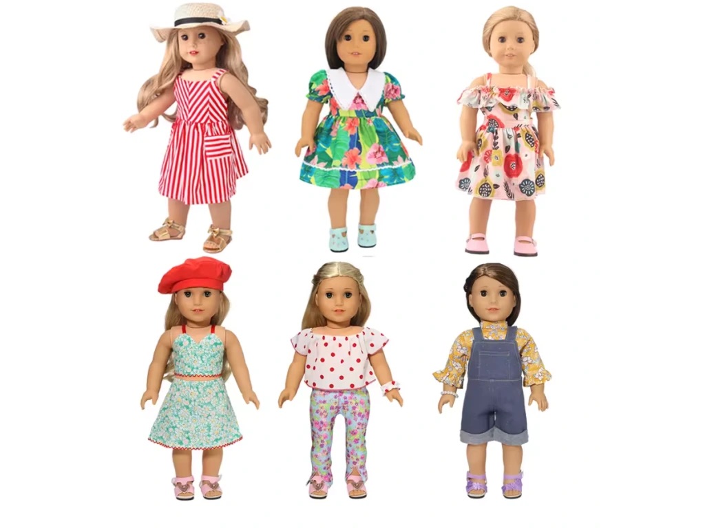 Mix letních šatů pro American girl a Baby Born 43-45 cm